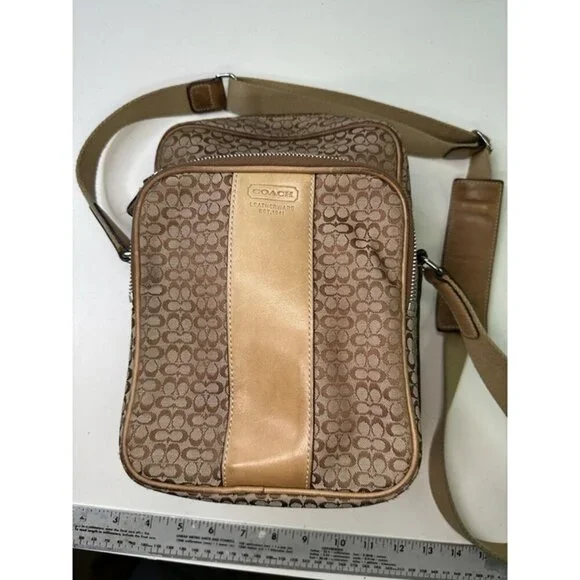 Vintage Coach 4274 Shoulder Bag Canvas/Leather Brown